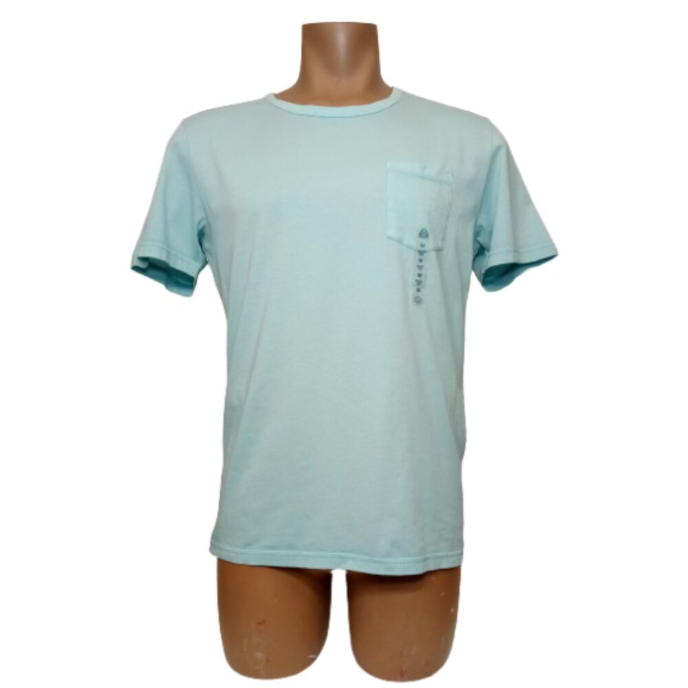 Men American Rag Angel Blue Short Sleeve Shirt